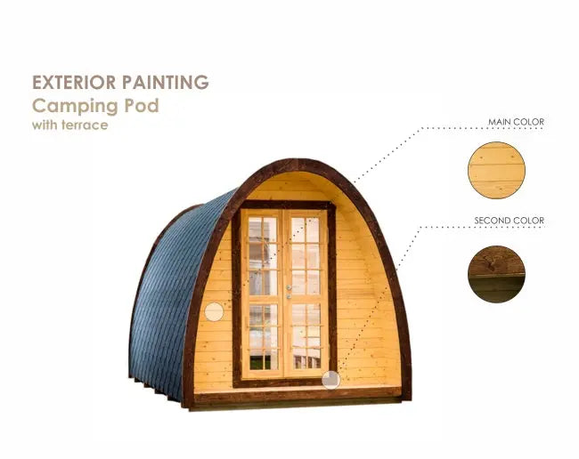 Thermowood Camping Pod M Viking Industrier