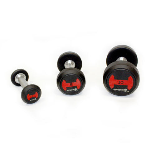 2.5 - 50kg Rubber Dumbbells Set