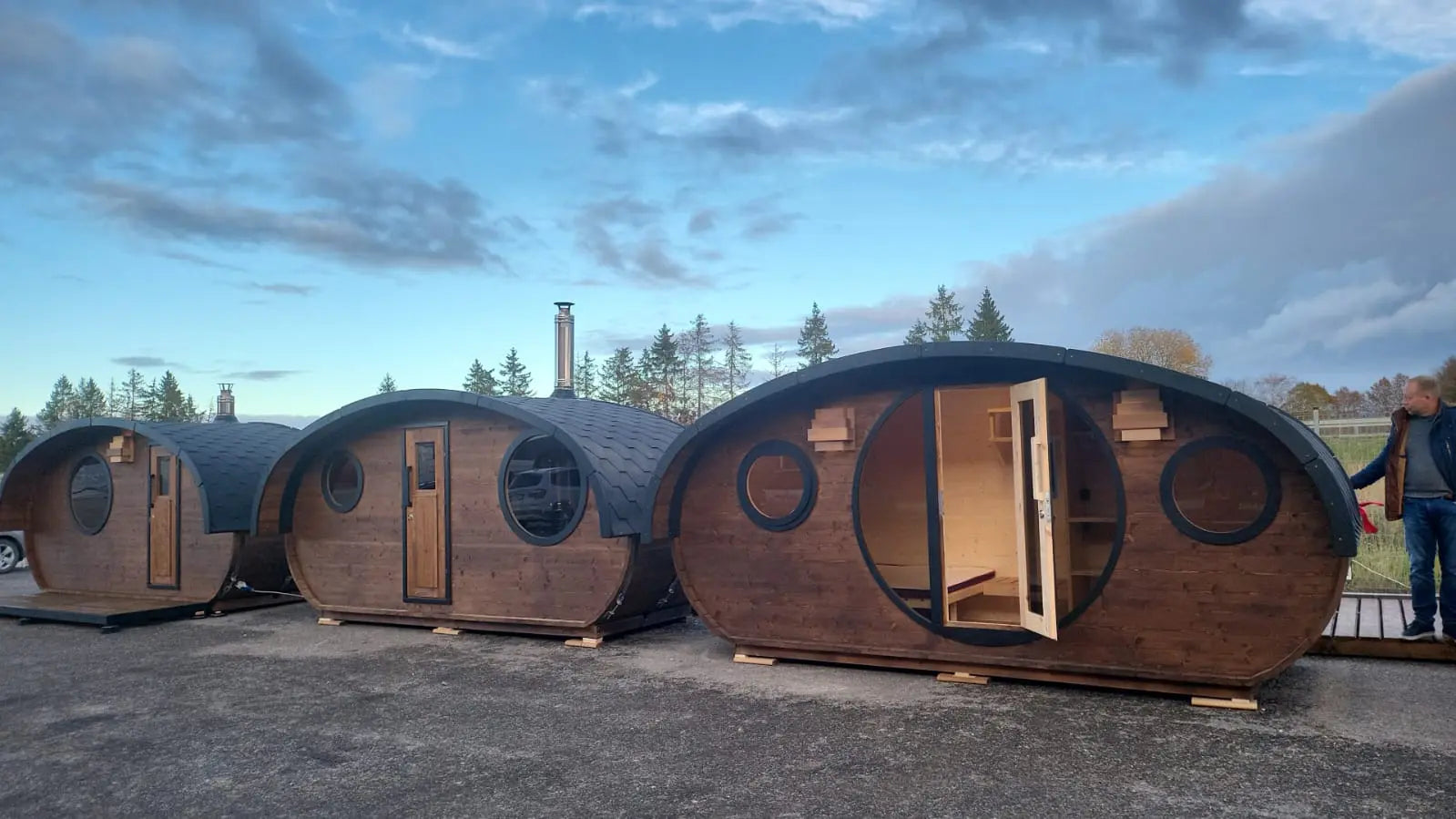 2-Room Hobbit Sauna Sunny Hot Tubs