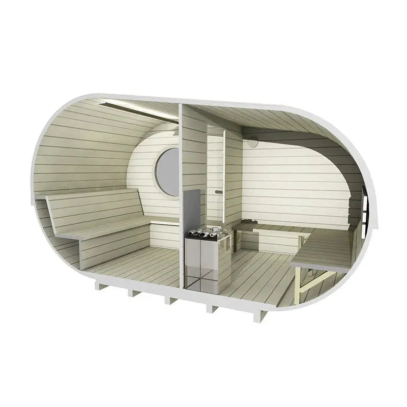 Delight Outdoor Sauna 2.4 x 4.3m Viking Industrier