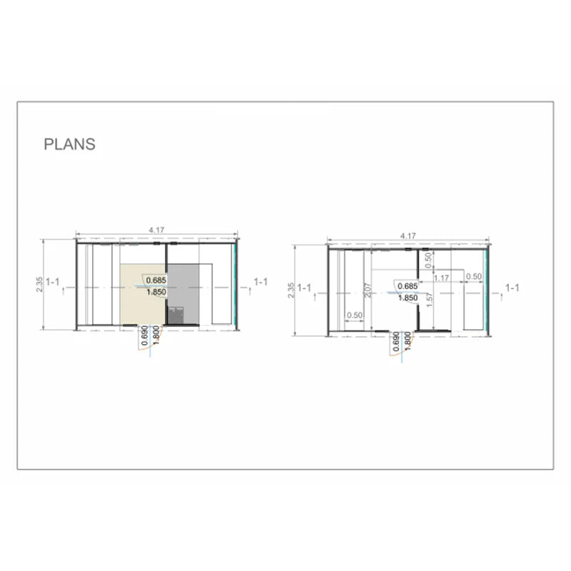 Delight Outdoor Sauna 2.4 x 4.3m