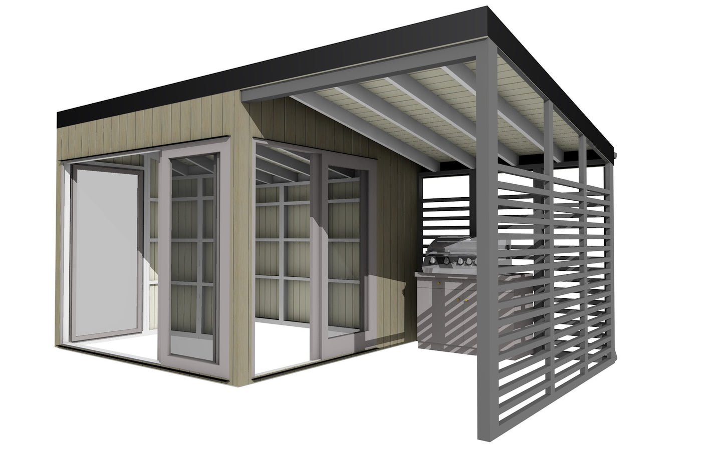 Viking Easy Cube 3 x 3 m with 2 x 3 m Grill Extension