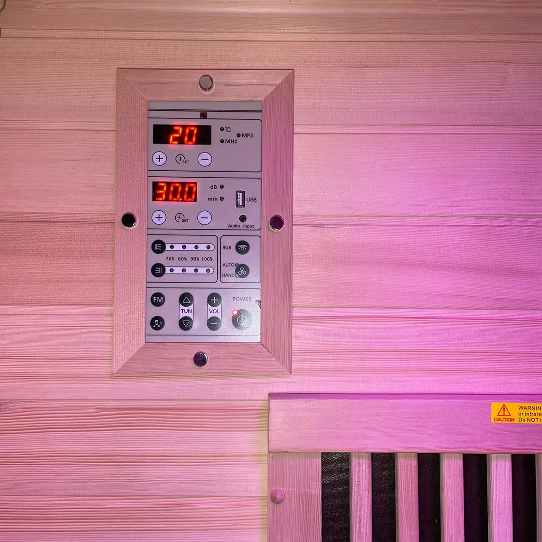 Far Infrared Sauna 1100mm x 1000mm - 2 Persons Insignia