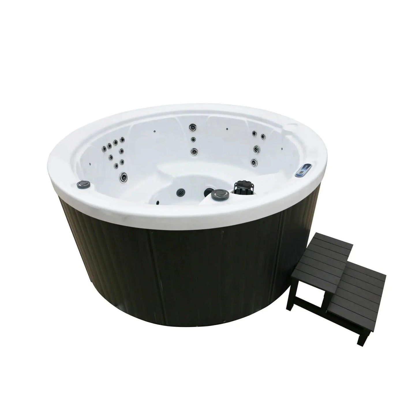 H2O 1000 Series 5-Person 13A Plug & Play Round Hot Tub H2O Hot Tubs