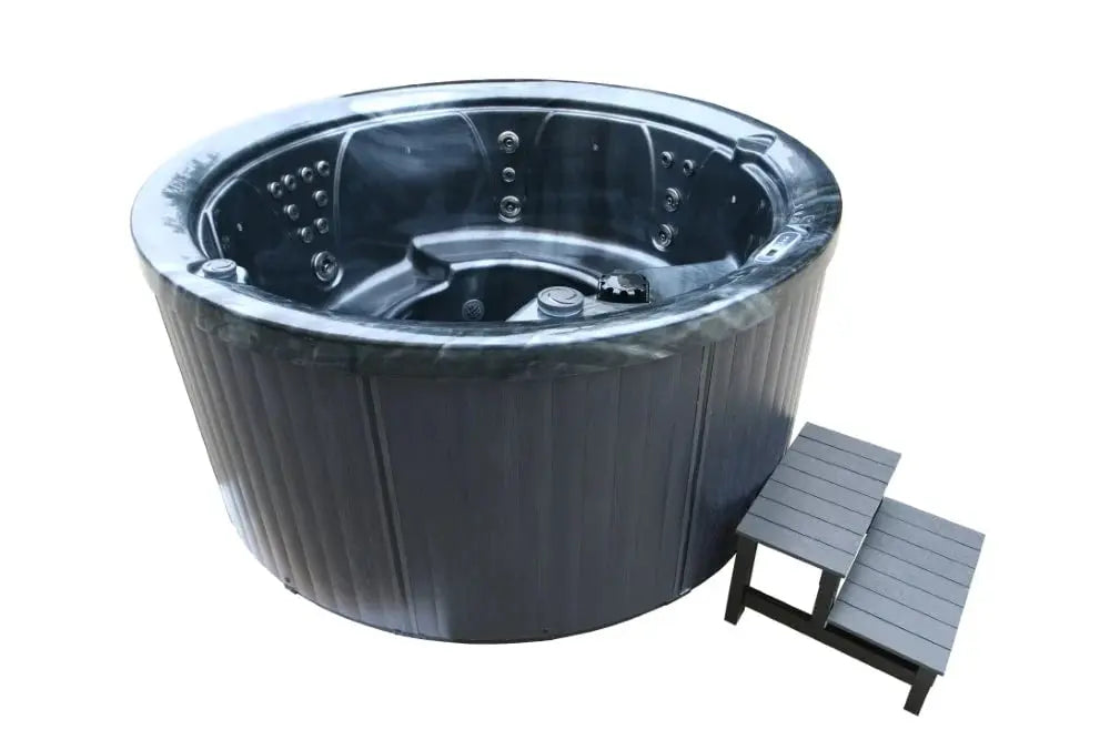 H2O 1000 Series 5-Person 13A Plug & Play Round Hot Tub H2O Hot Tubs