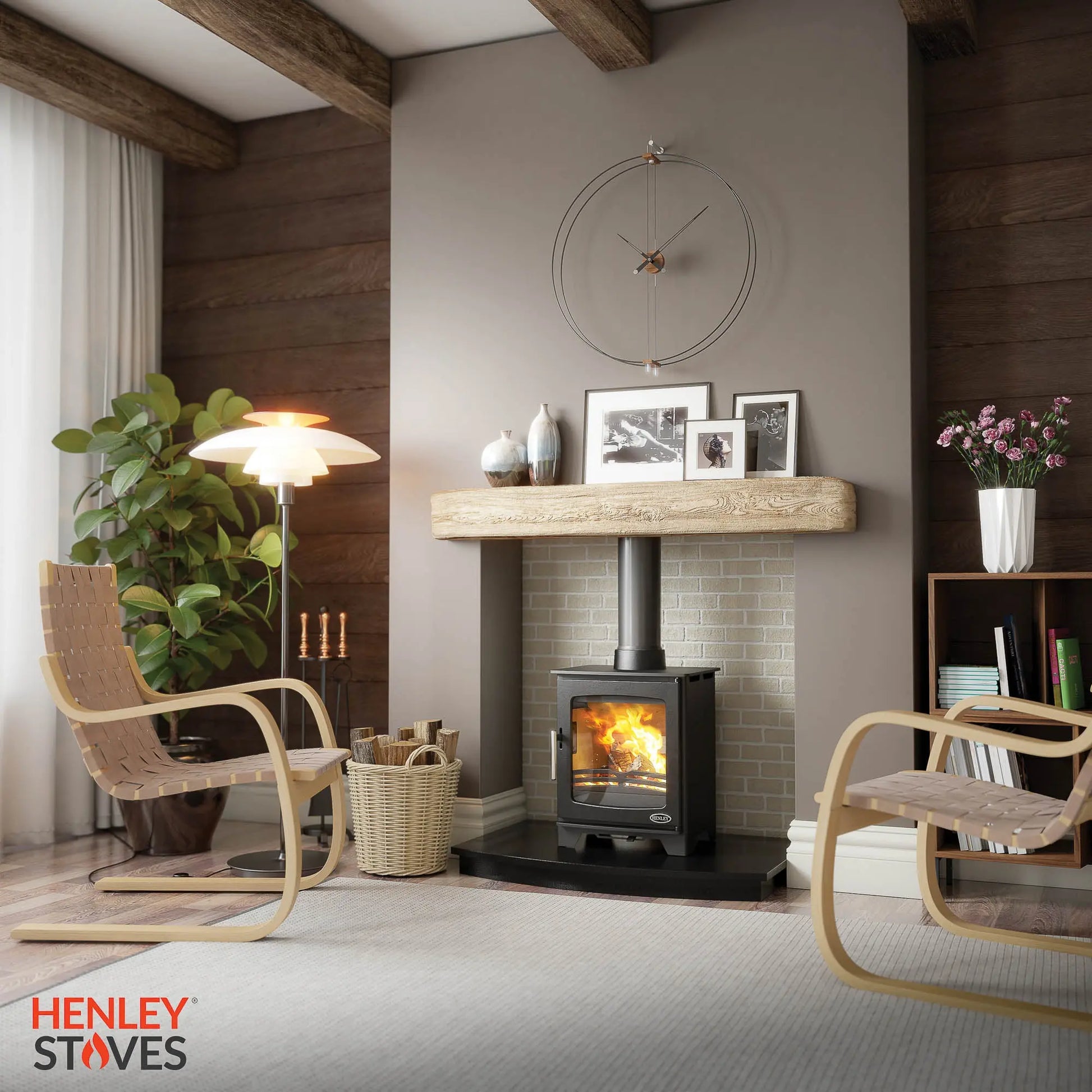 Henley Hazelwood 5kW Compact Wood Burning (Eco) Henley Stoves