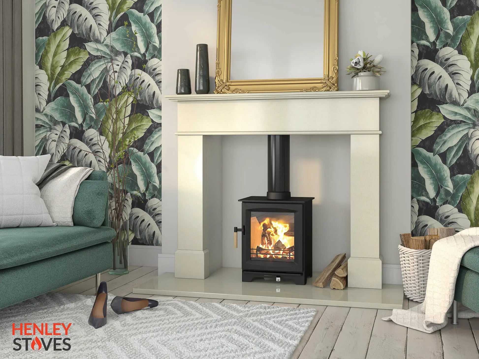 Henley Leaf 5kW Compact Wood Burning (Eco) Henley Stoves