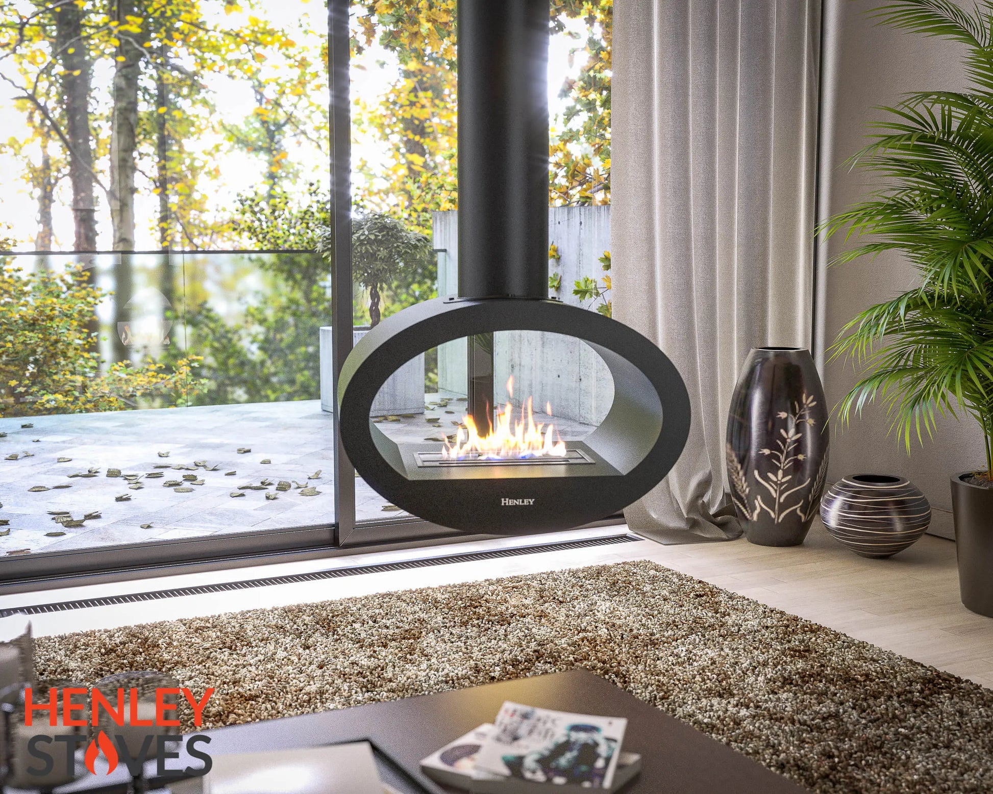 Henley Milan Bioethanol Fire Henley Stoves