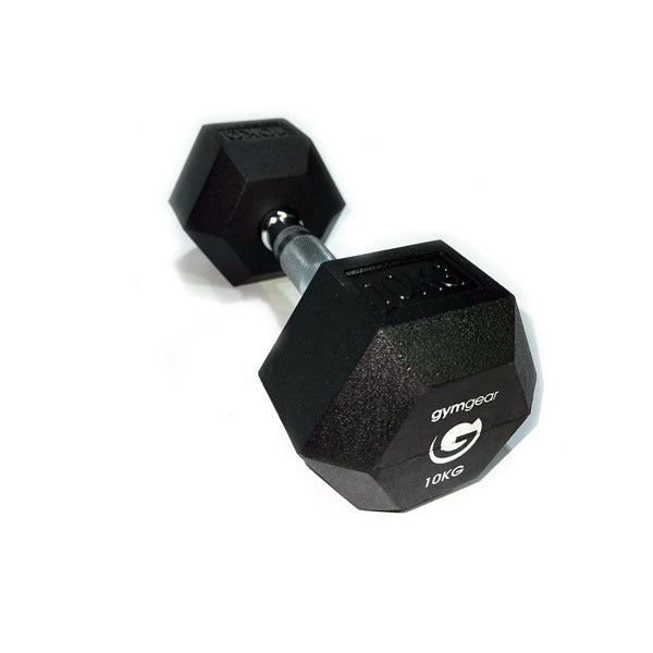 2.5 - 25kg Rubber Hex Dumbbell Set