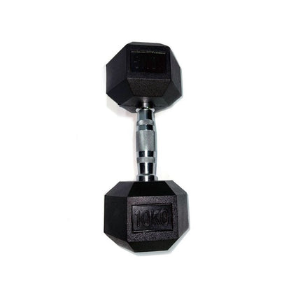 2.5 - 25kg Rubber Hex Dumbbell Set