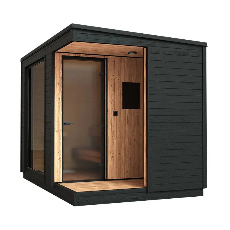 KUUT Electrical Outdoor Sauna L with Shower KUUT