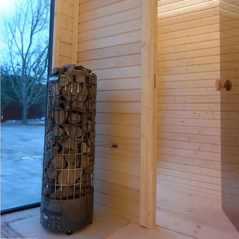 Luna Outdoor Sauna 3.3 x 2.4m with Changing Room Viking Industrier