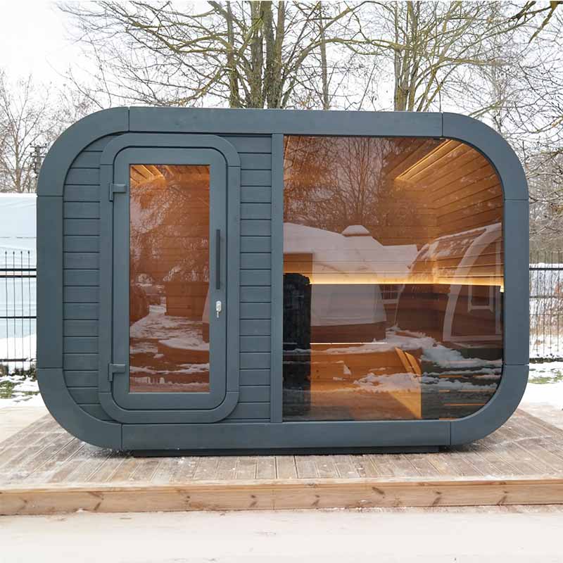 Luna Outdoor Sauna 3.3 x 2.4m with Changing Room