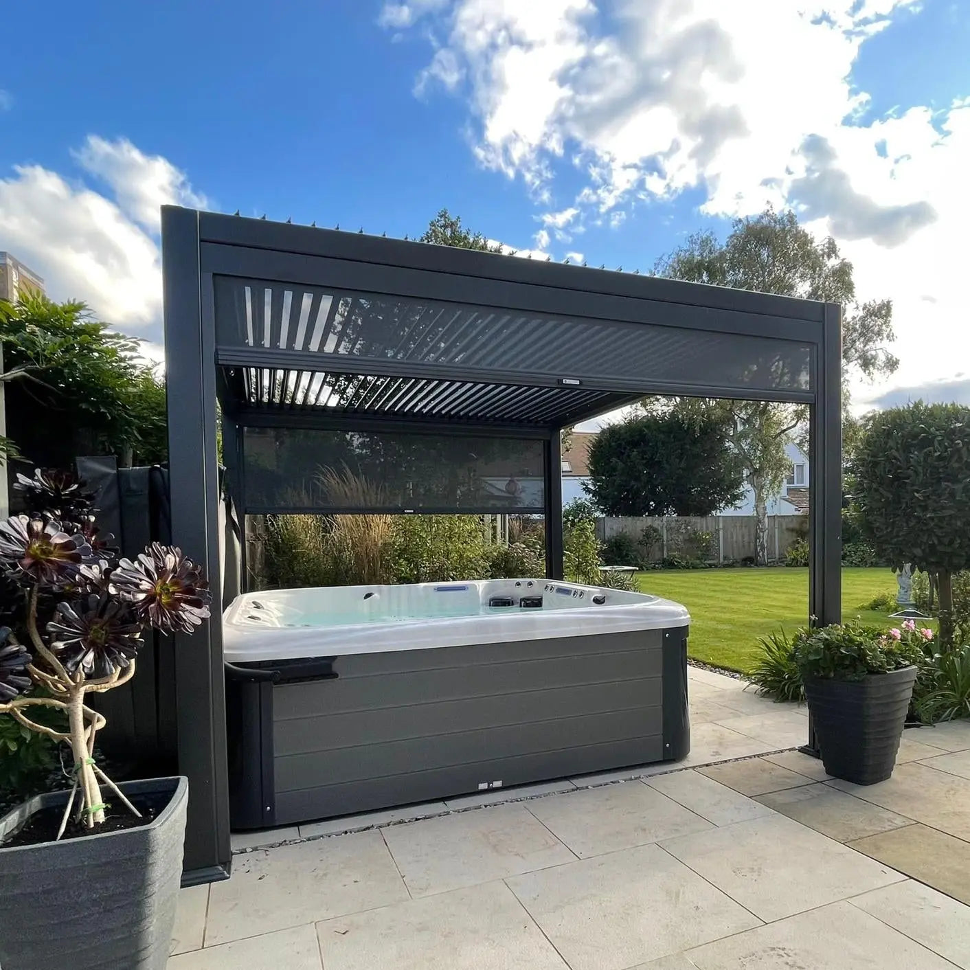 Maranza Deluxe Louvered Pergola 3.5x3.6m Suns Lifestyle