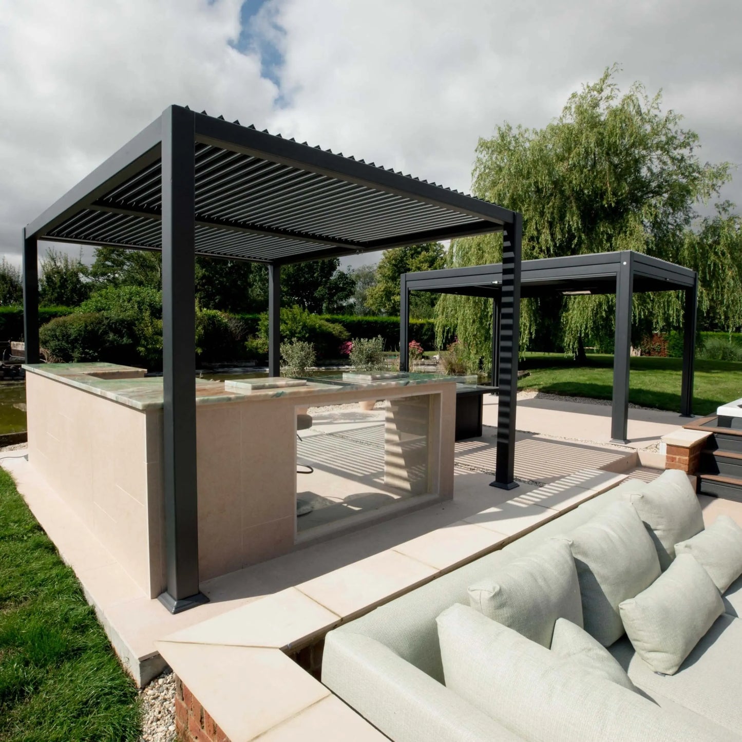 Maranza Deluxe Louvered Pergola 3x3.6m Suns Lifestyle