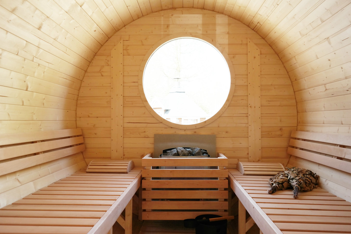 Viking Barrel Sauna With Side Entrance 2.2 x 5.9m