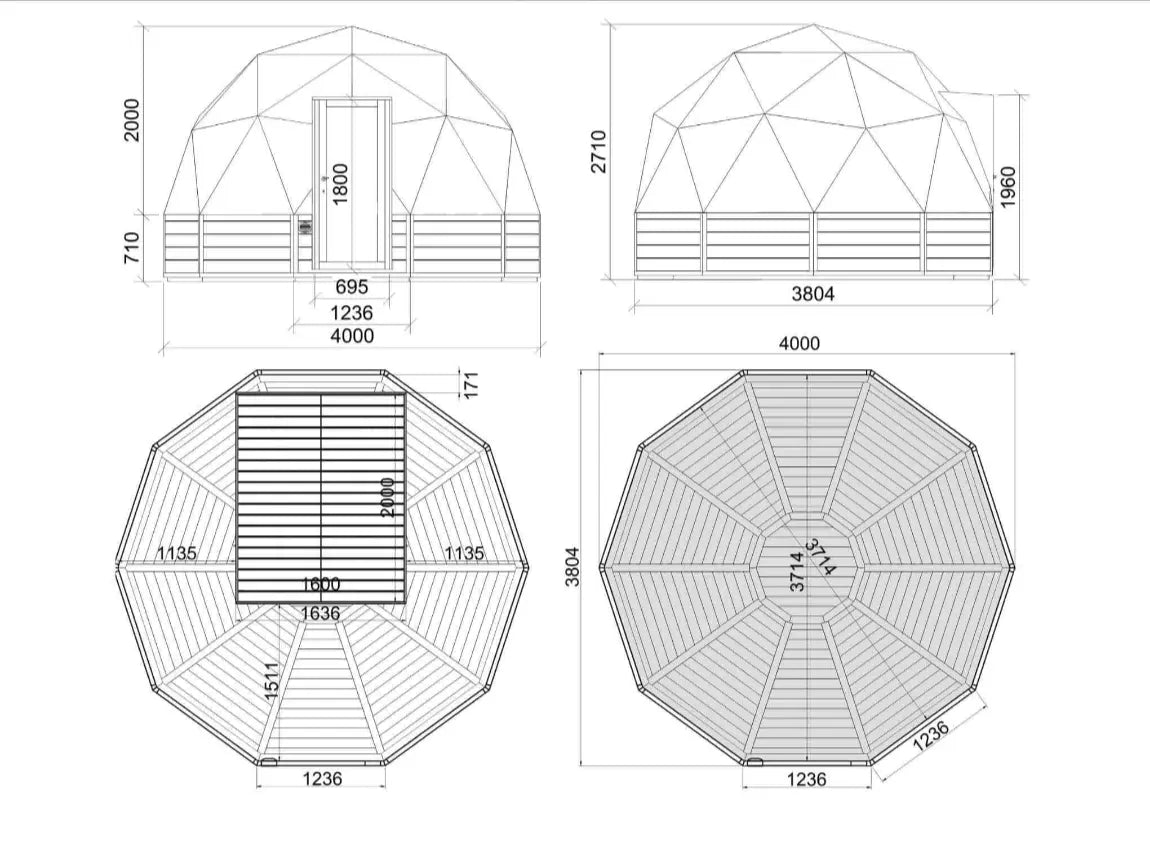 Stargazer Serenity: Luxury Glamping Pod Viking Industrier