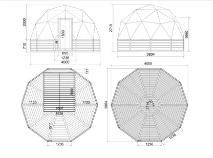 Stargazer Serenity: Luxury Glamping Pod Viking Industrier