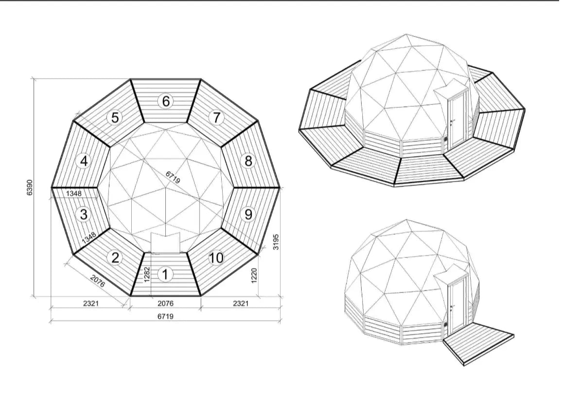 Stargazer Serenity: Luxury Glamping Pod Viking Industrier