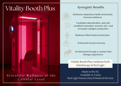 Vitality Booth™ Plus - 1 Person Halotherapy Solutions