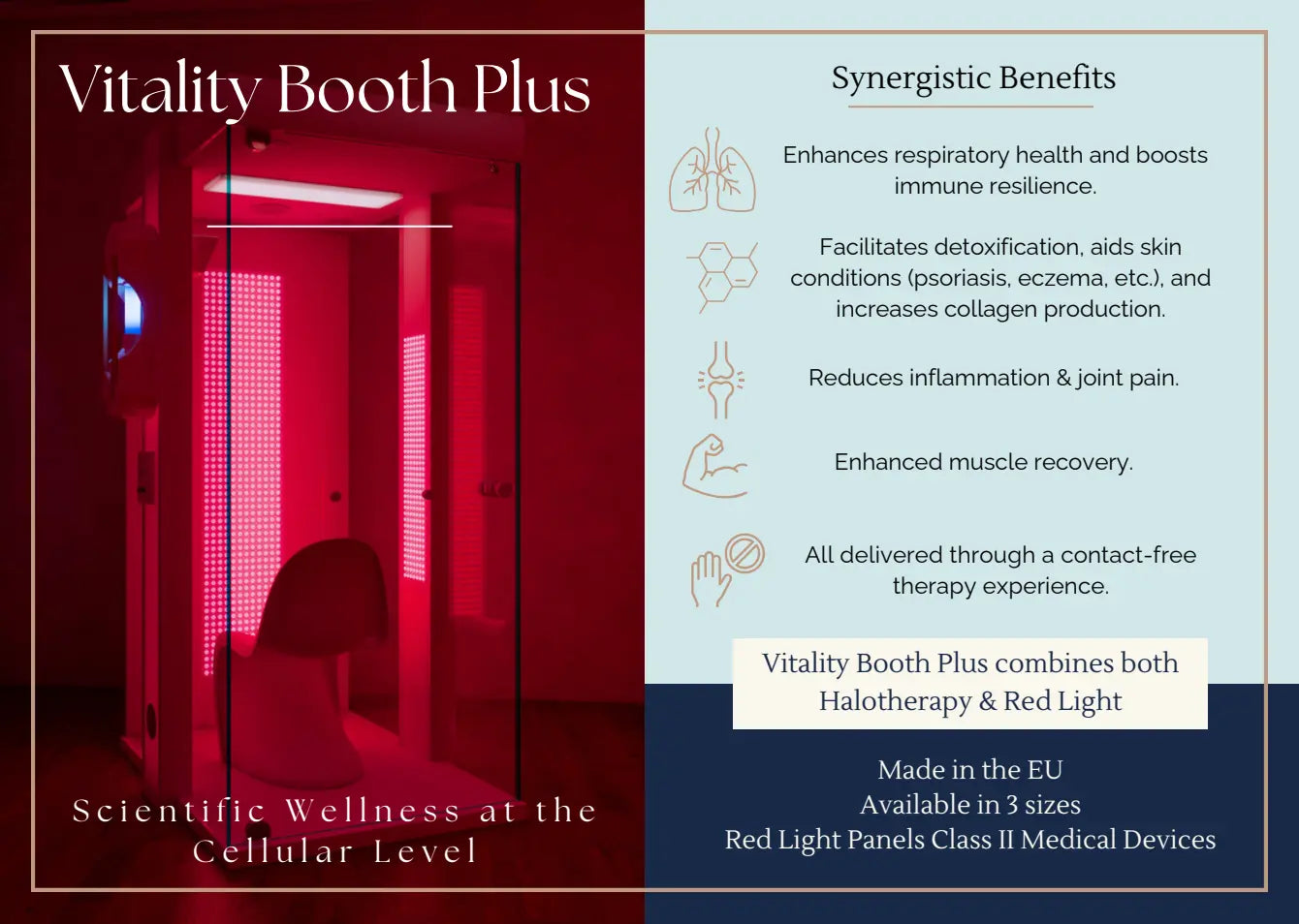 Vitality Booth™ Plus - 2 Persons Halotherapy Solutions