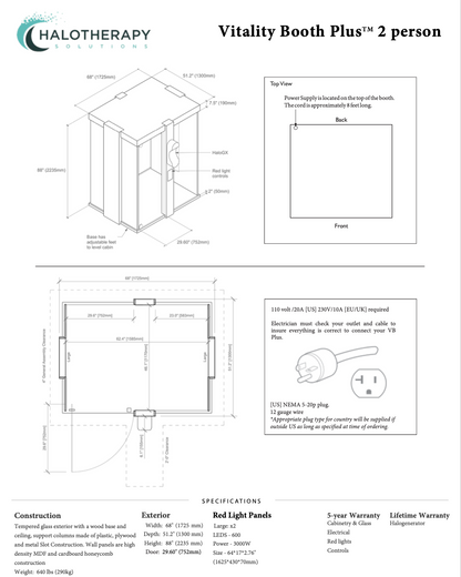 Vitality Booth™ Plus - 2 Persons