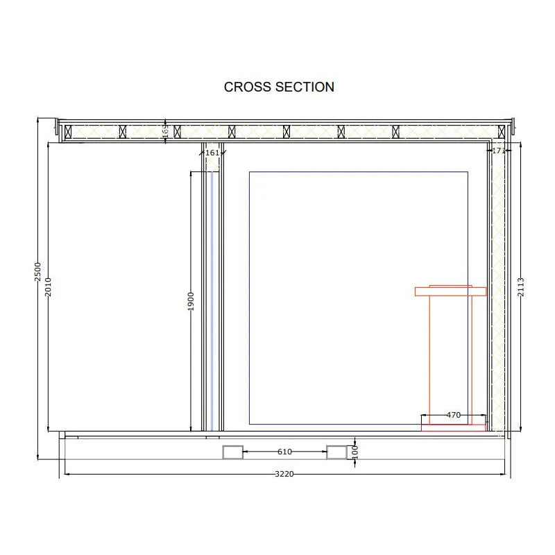 KUUT Electrical Outdoor Sauna L with Shower