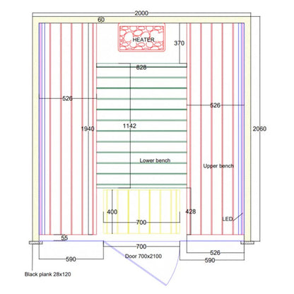 KUUT Indoor Sauna SIMON (CLT)